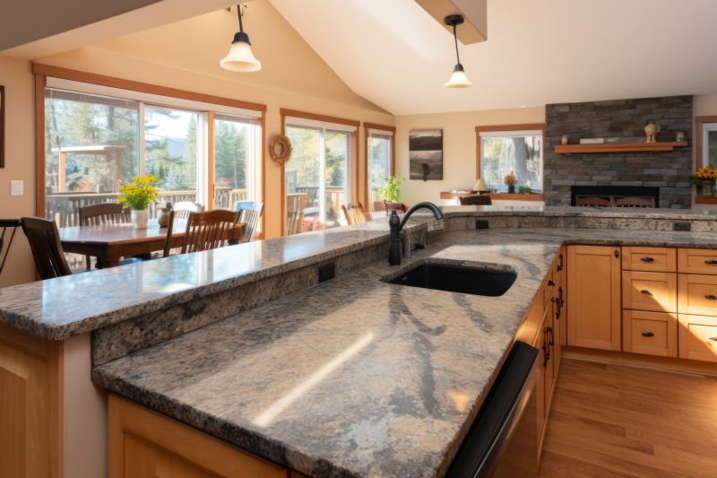 Granite Countertop in a Rustic Kitchen